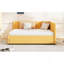 Lit de jour en tissu d'ameublement (jaune)-1743716127