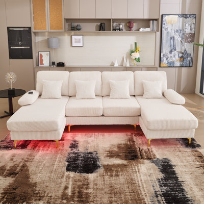 Canapé modulaire en U Corduroy