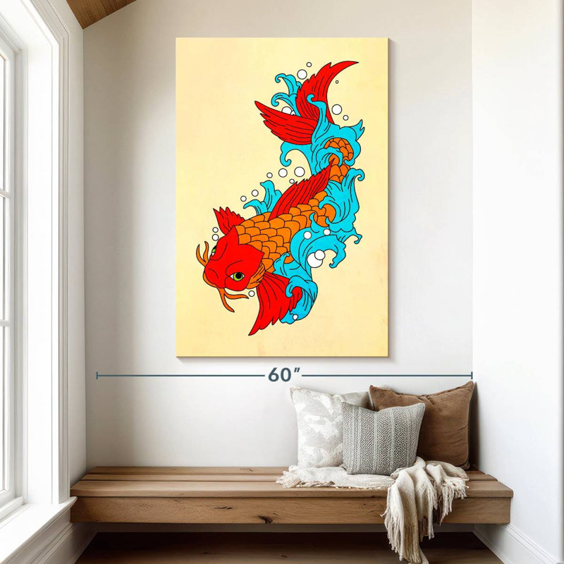 Brampt Koi Fish II, 51" H x 34" W