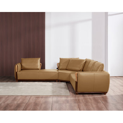 Skyline Leather Modular Sectional