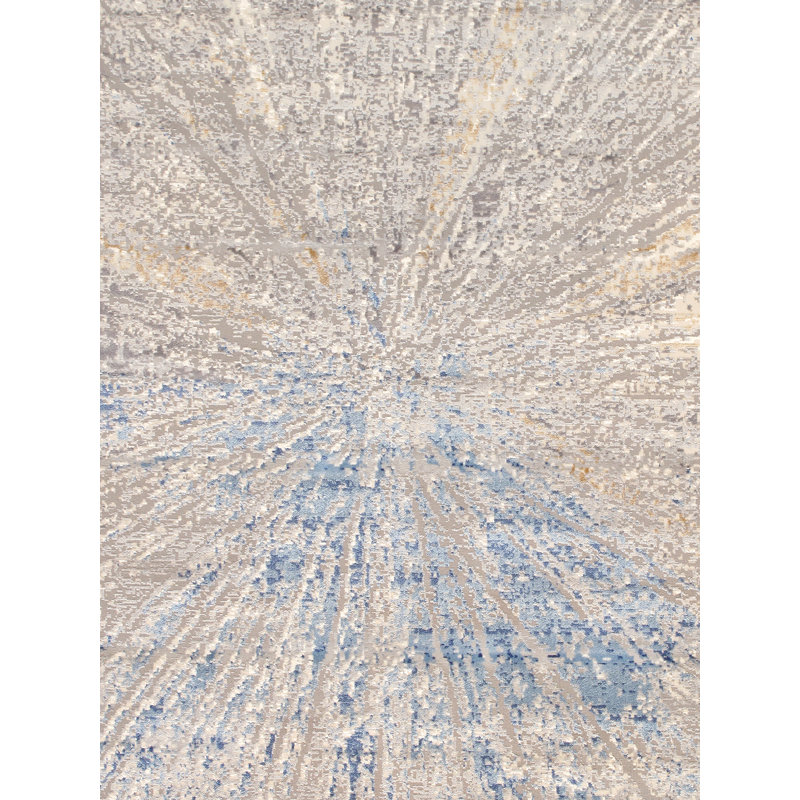 Startburst Abstract Area Rug, Rectangle 8'6" x 11'6"