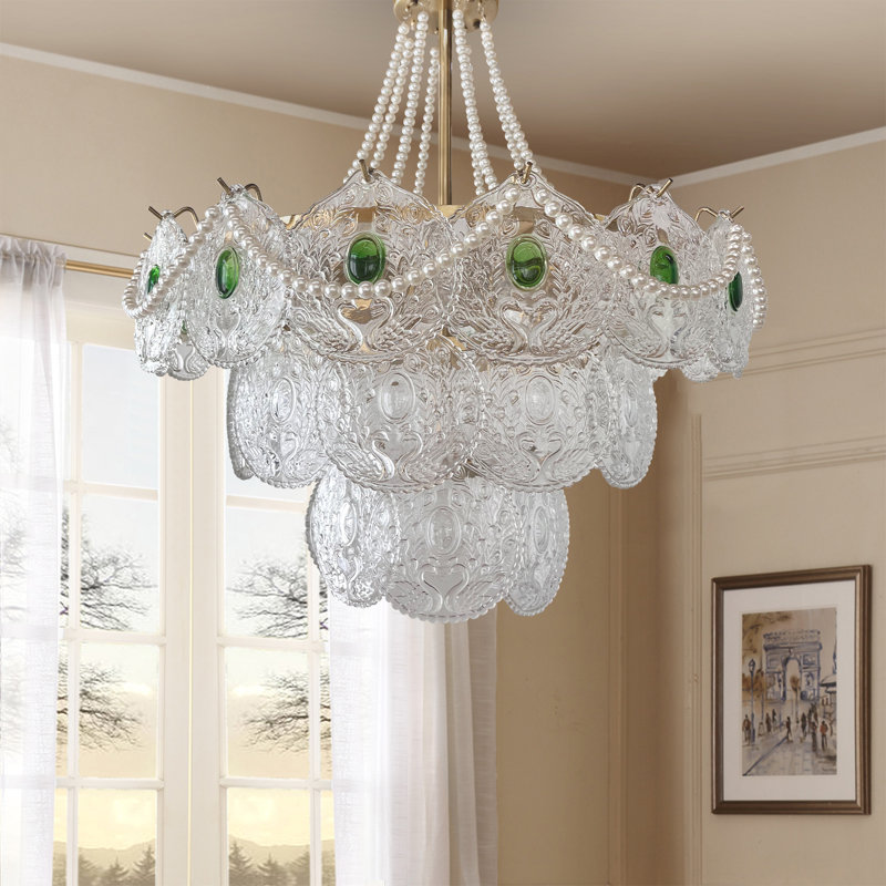 Lustre en cristal à 8 lumières Varvara
