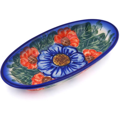 Flowers In Bloom Stoneware Platter
