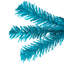 Pre-Lit Medium Artificial Pine Christmas Tree - Turquoise - Clear Lights-106854035