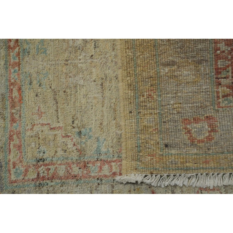 Earth Tone Oushak Vegetable Dye Turkish Rug 3x4