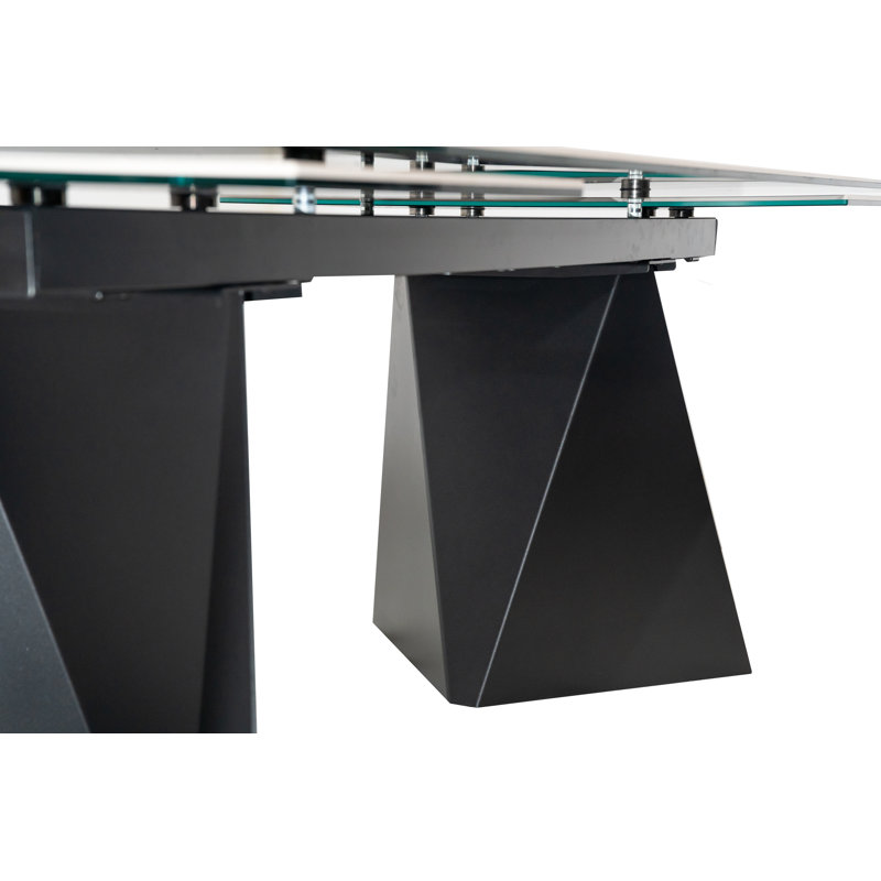 Brycelyn Extendable Metal Base Dining Table