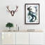Elvis Presley Dancing in Abstract - Picture Frame Painting Print on MDF-55725341-55725338