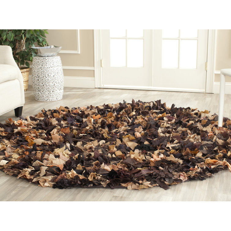 Godsey Shag Hand Woven Performance Solid Color Rug