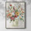 Reproduction encadrée de bouquet contemporain - bois massif 47488-1464988666