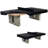 Barrington 9 ft Aurora Outdoor Ping Pong Table Easy Assembly Official Size Combo Dining and Tennis Table with Removable Metal Net and Fitted Table Cover