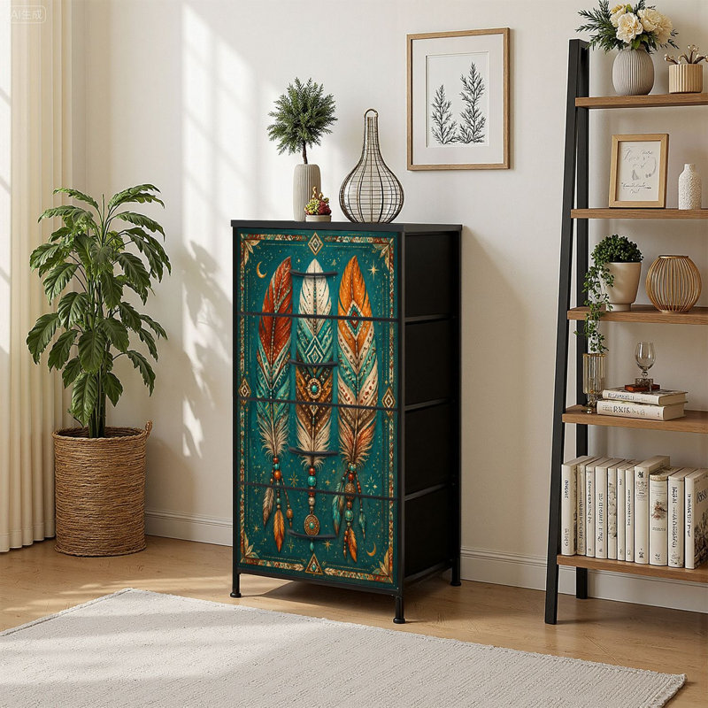 Commode de rangement verticale 4 tiroirs