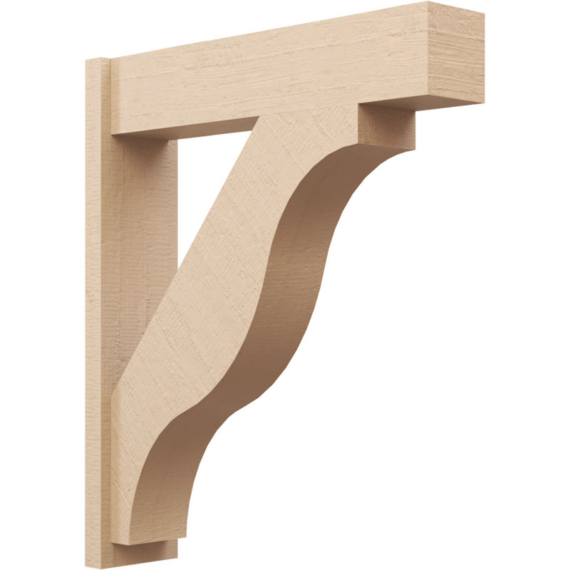 Bois de cèdre brut Funston Block TimberThane Perspector, brun clair apprêté, H 40 po x l 8 po x P 34 po