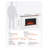 65.5" Freestanding Electric Fireplace with Mantel, 1500W Infrared Heater with Realistic 3D Flame Effect & Remote Control