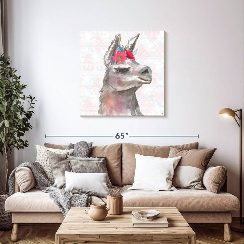 Crowle Boho Poppies And Llama