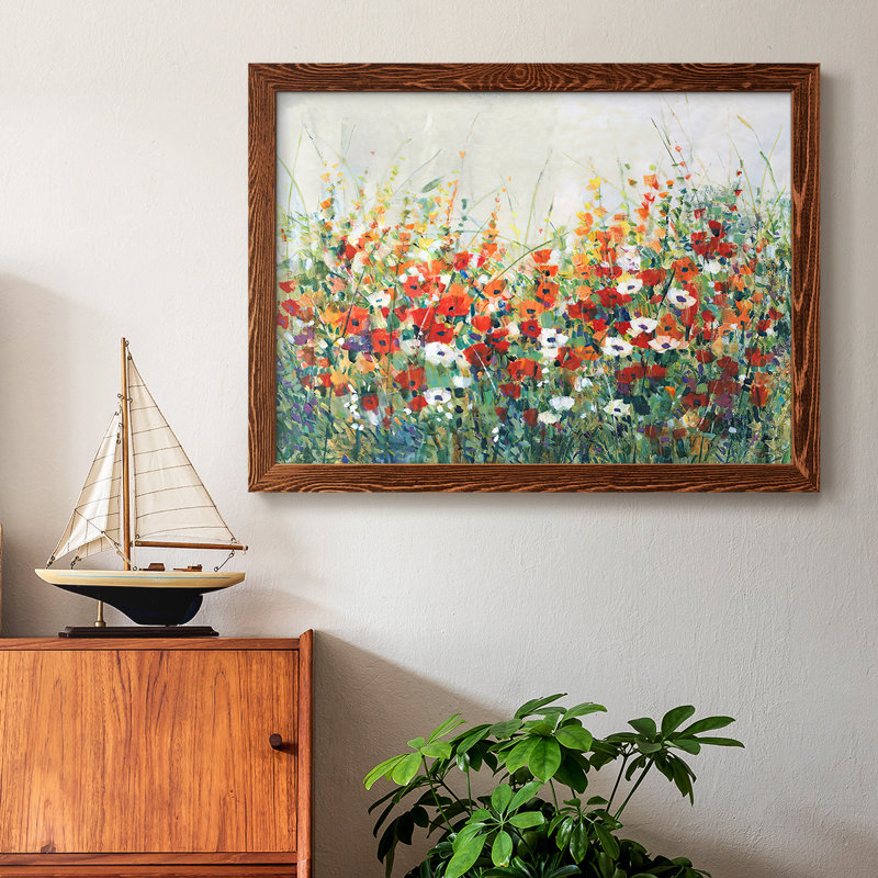 «Garden in Bloom II», reproduction sur toile tendue, Érable, H 22 po x l 32 po x P 1,5 po