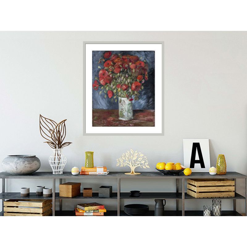 Vase avec coquelicots par Vincent van Gogh, 39,04 po H x 33,5 po L