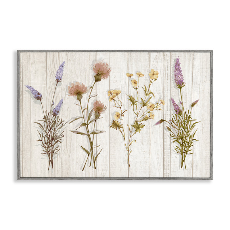Fleurs sauvages, estampe numérique par Alex Black, Estampe numérique Farmhouse, H 12 po x l 18 po