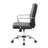 Swivel Task Chair, Black Vinyl, Chrome Base And Arms, Caster Wheels