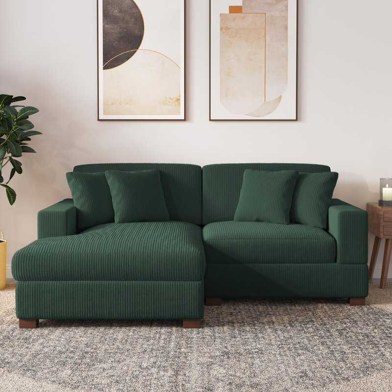 Milbrey Modular Corner Sofa, Left Hand Facing, Hunter Green