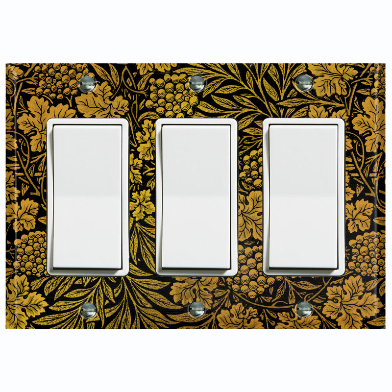 Copper Rust Patina Teal Print 3 - Gang Rocker Standard Wall Plate