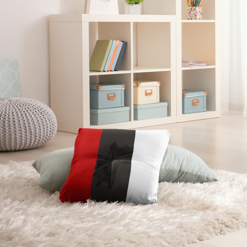 Coussin de sol touffeté, 26 po x 26 po, Touche étain
