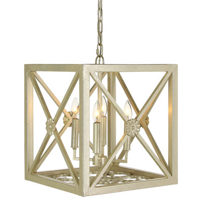 4 - Bulb 16" H Outdoor Hanging Lantern