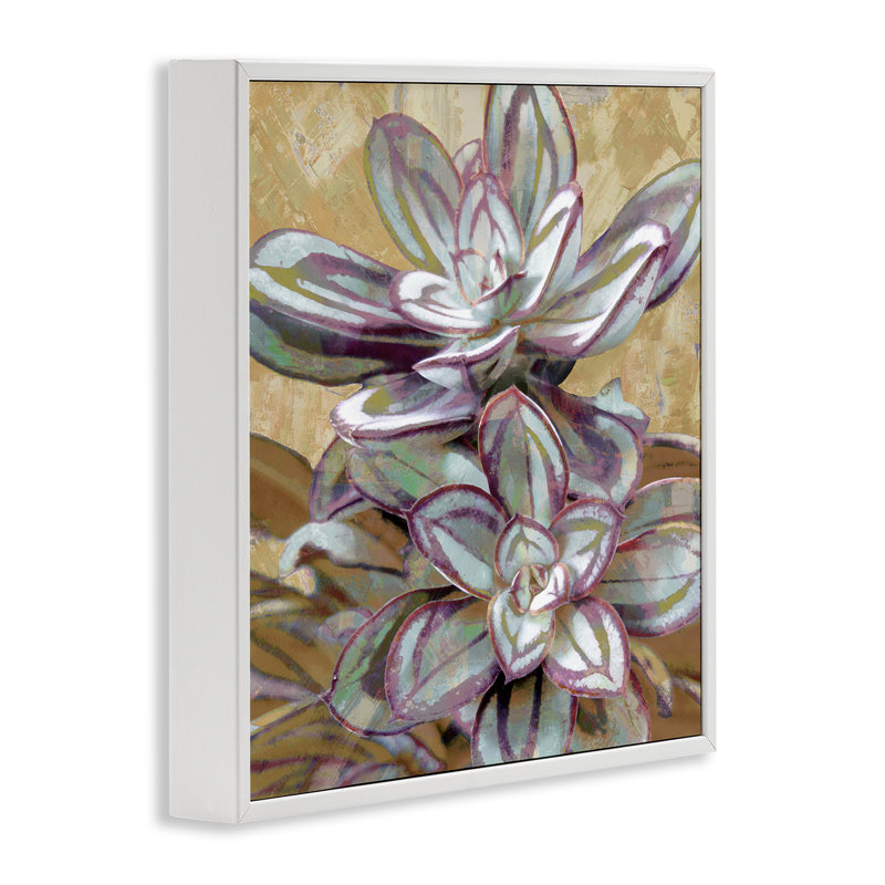 «Rustic Desert Succulents», art de la giclée encadrée par Lindsay Benson, Estampe numérique encadrée blanc bord de mer