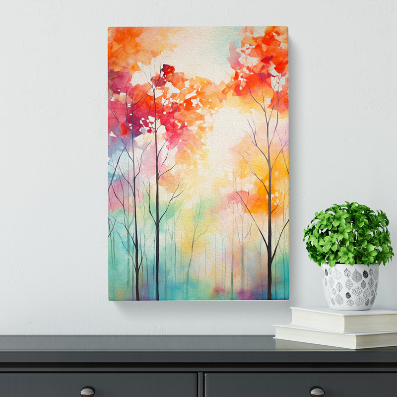 Spring Forest Modern No.3 - Wrapped Canvas, 76cm H x 50cm W x 3cm D