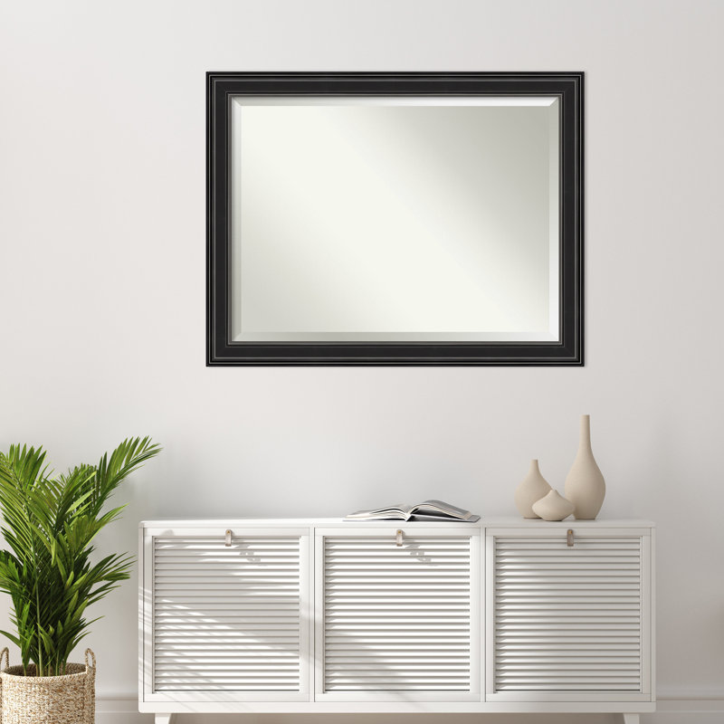 Black Rectangular Bathroom Vanity Wall Mirror