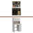 Over The Washer, Dryer And Robot Vacuum Storage Cabinet Suitable For Compact Washing Machines, Laundry Room Storage Organizer With 1 Laundry Basket, 1 Drawer And 2 Adjustable Shelves