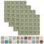 Serviettes de table 100% coton à imprimé multicolore-1948621600
