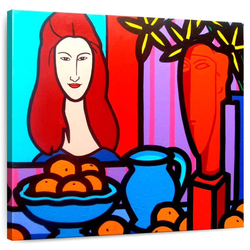 Leisha Homage To Modigliani I, 20" H x 20" W
