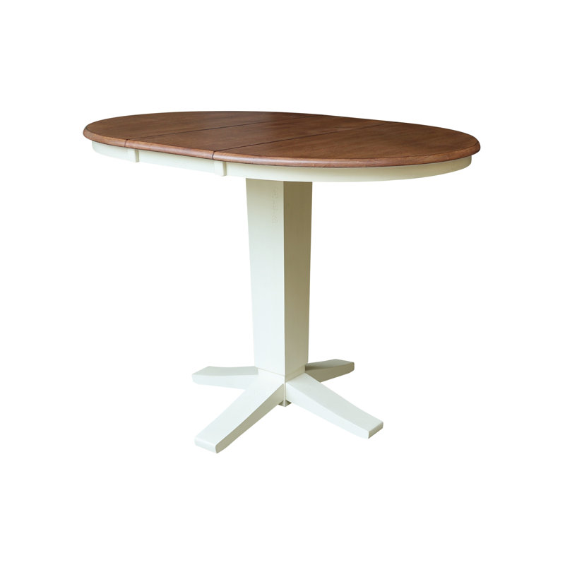 Table de salle à manger Wabash, Noyer blanc / écorce