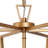 4-Light Rose Gold Kitchen Island Geometric Pendant