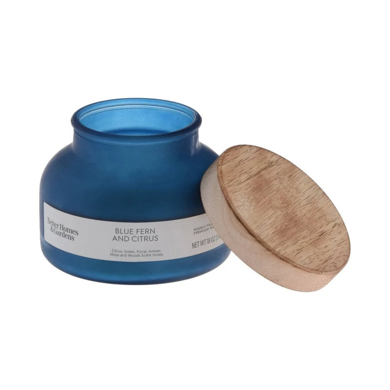 Bougie en pot givré 18 oz