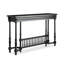 Console rectangulaire en bois massif noir-642326683