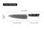 Seido Knives Takoizu Gyuto Couteau de chef, couteau de cuisine en acier Damas noir VG-10 Super lame en acier forte poignée noire