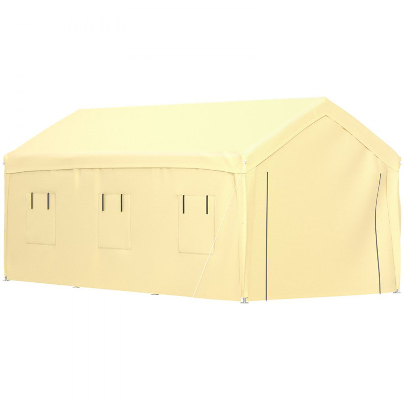 Abri d'auto 10 x 20 pi avec 8 pieds latéraux