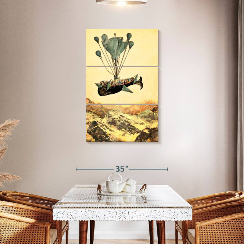 Kelan Flying Whale, 65" H x 42" W