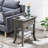 Solid + Manufactured Wood Traditional Tray Edge End Table-53643822