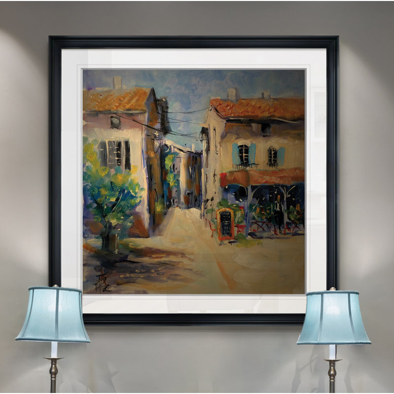 « france i », peinture, H 16 po x l 16 po x P 1,5 po, Cadre noir