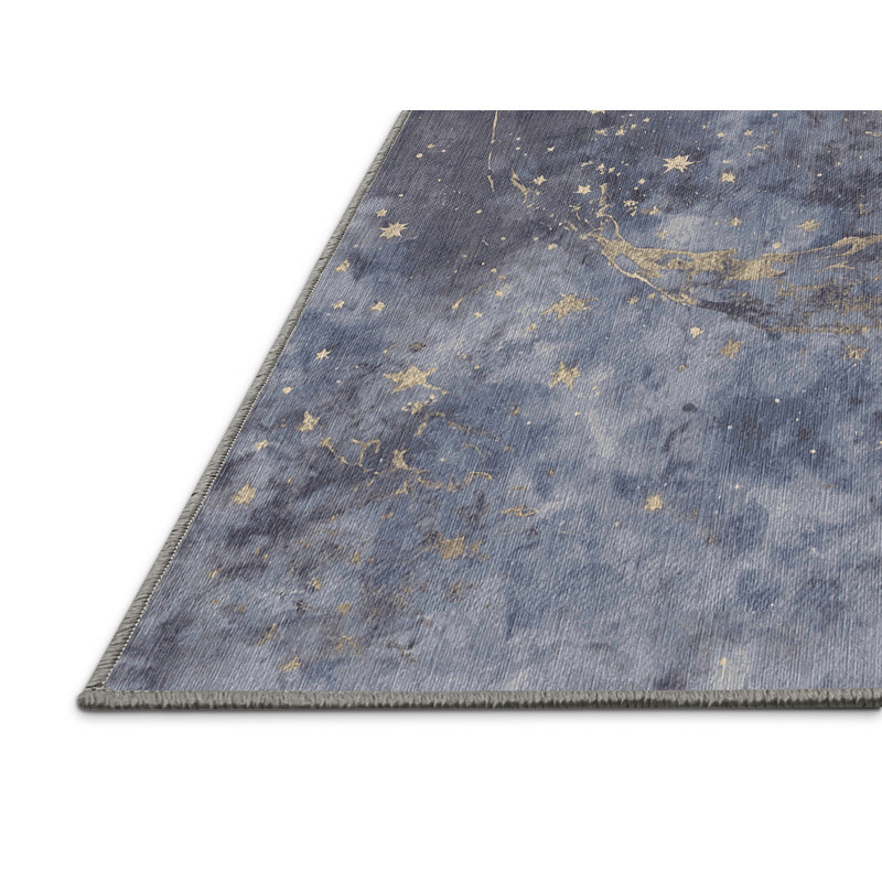 Tapis gris lavable à la machine, Carré 6 pi