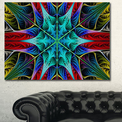« incandescenting fractal fleuri layers », impression sur toile