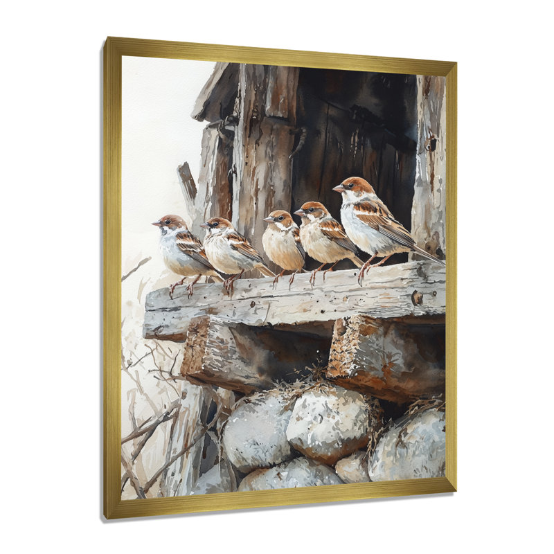 Geaux - Animals Wall Art Prints, H 44 po x l 34 po, Reproduction encadrée d'une seule photo, Doré
