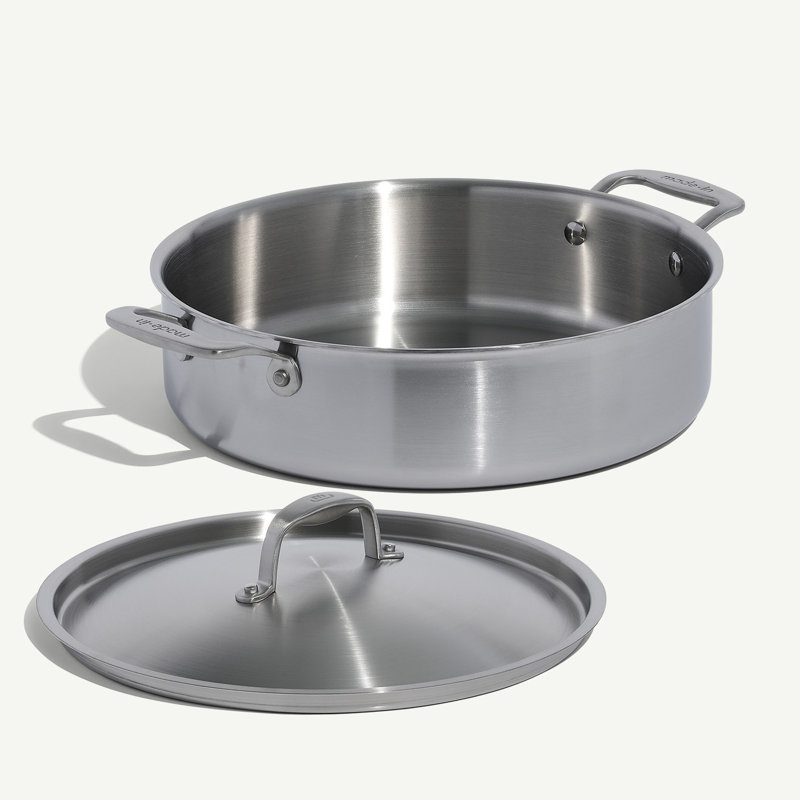 Stainless Clad 10 qt. Rondeau with Lid, 6 Qt.
