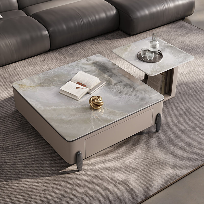 Table basse simple, H 14,2 po x l 39,4 po x P 39,4 po