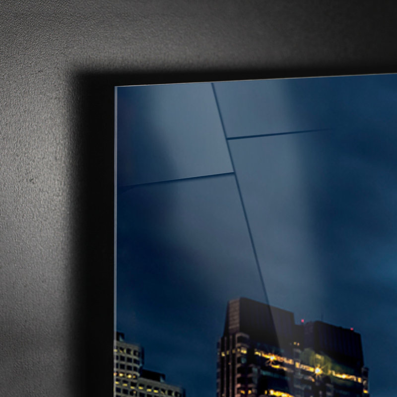 Melbourne By Night by Giallobus - No Frame Print on Glass, 65cm H x 95cm W
