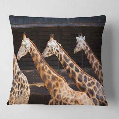 Housse de coussin et insert Three Giraffes