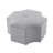 Fiorella Octagon Cocktail Ottoman Single Tuft Chrome Nailhead Trim-1283280949-1283280944