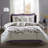 8 Piece Comforter Set Purple/Taupe